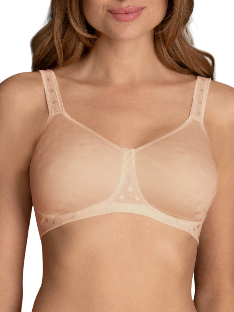 Anita Airita Wireless Comfort Bra - Light Powder Beige Non-Wired Support Bra 42D