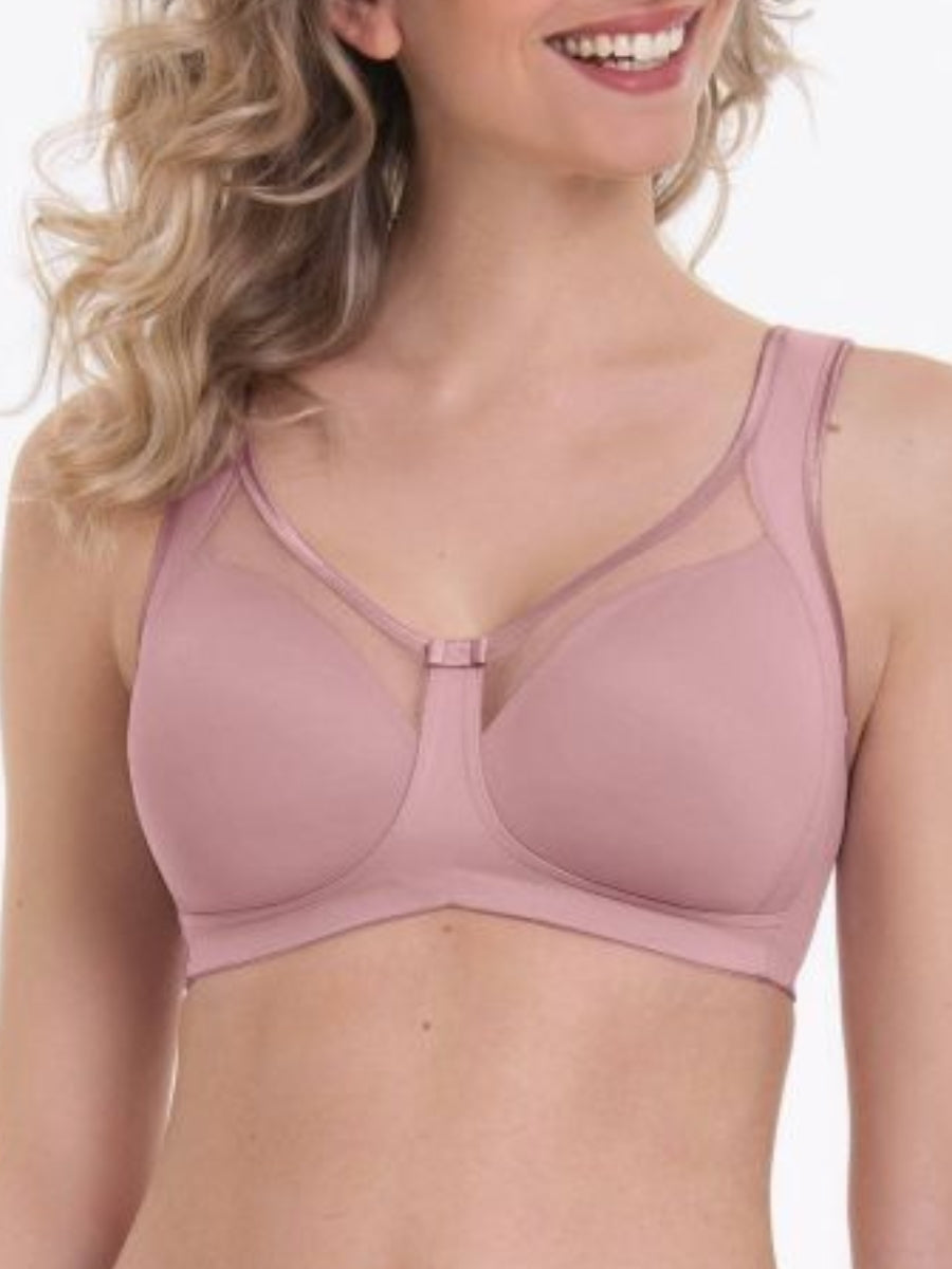Clara Moulded Comfort Soft Cup Bra - Rosewood