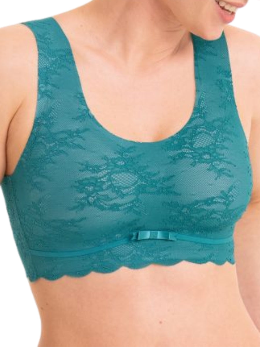 Essential Lace Bralette - Light Smaragd