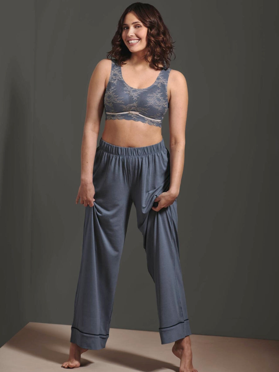 Essential Lace Bralette - Grey/Rose