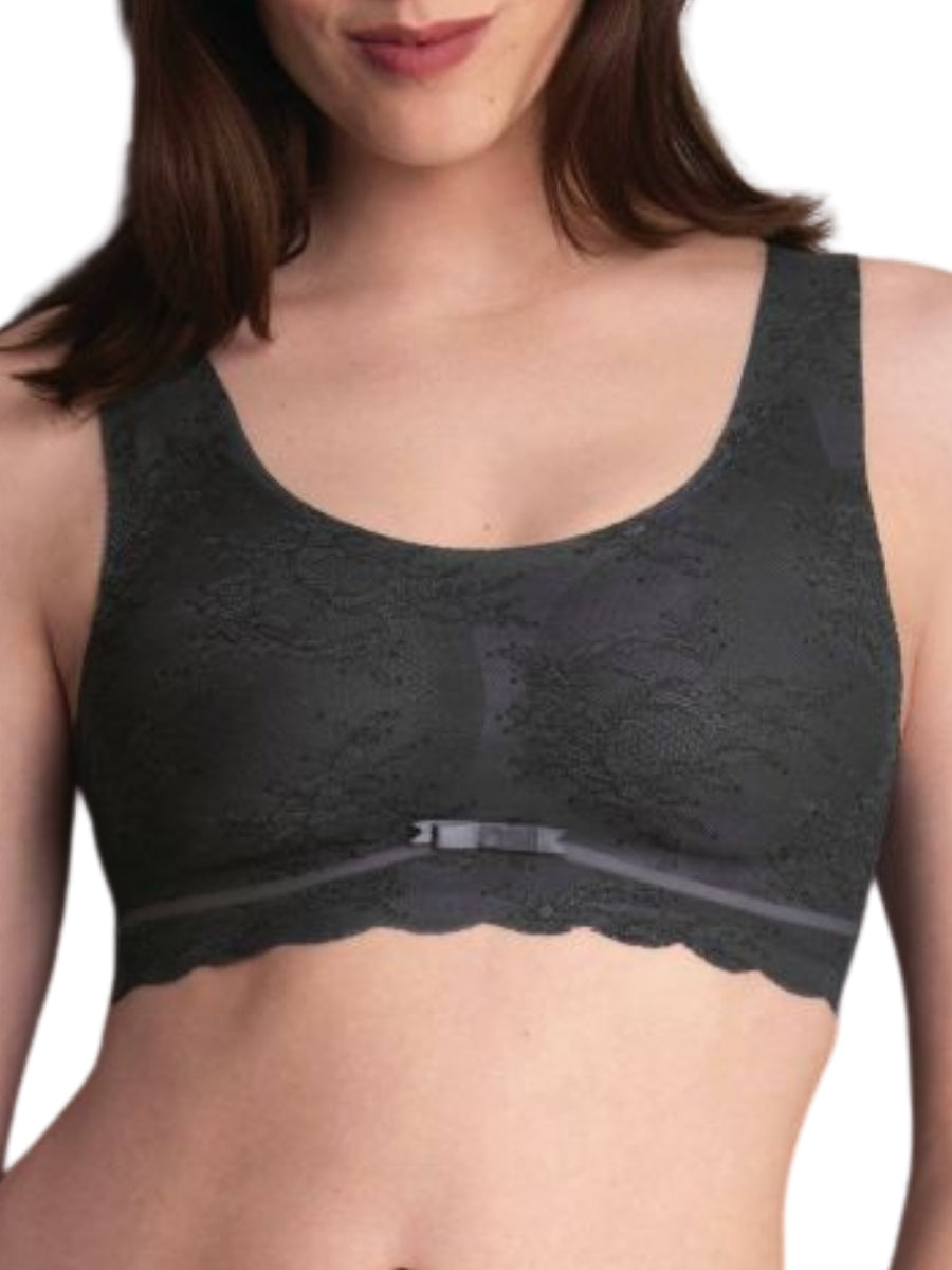 Essential Lace Bralette - Anthracite