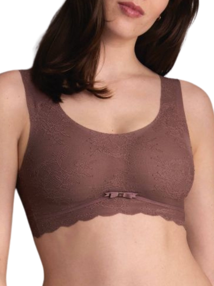 Anita - Essential Lace Bralette With Padded Cups Rosewood main image 0