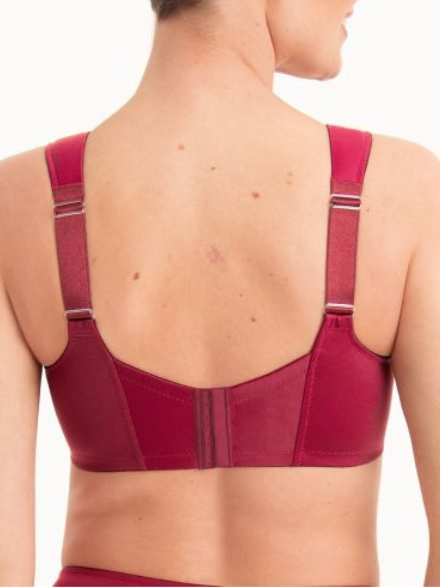 Havanna Support Bra - Dark Red