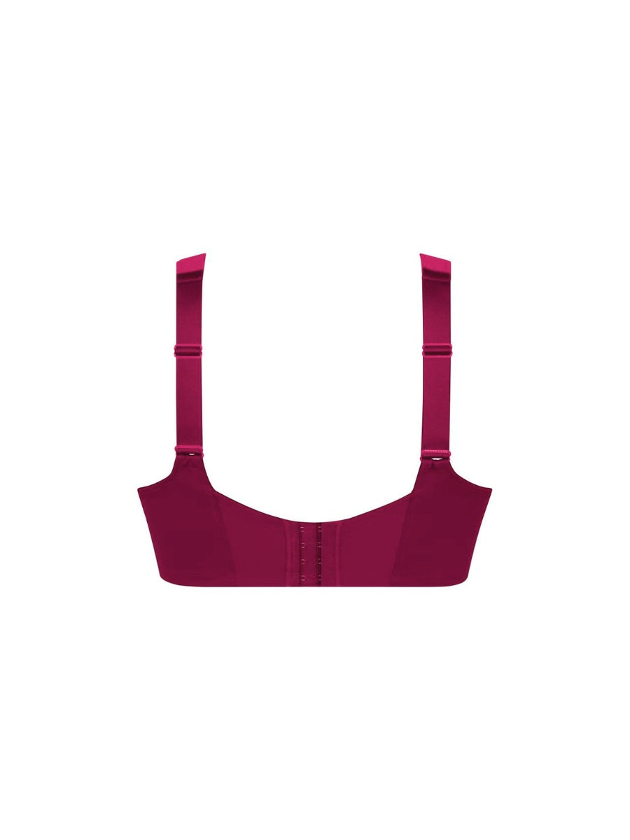 Havanna Support Bra - Dark Red