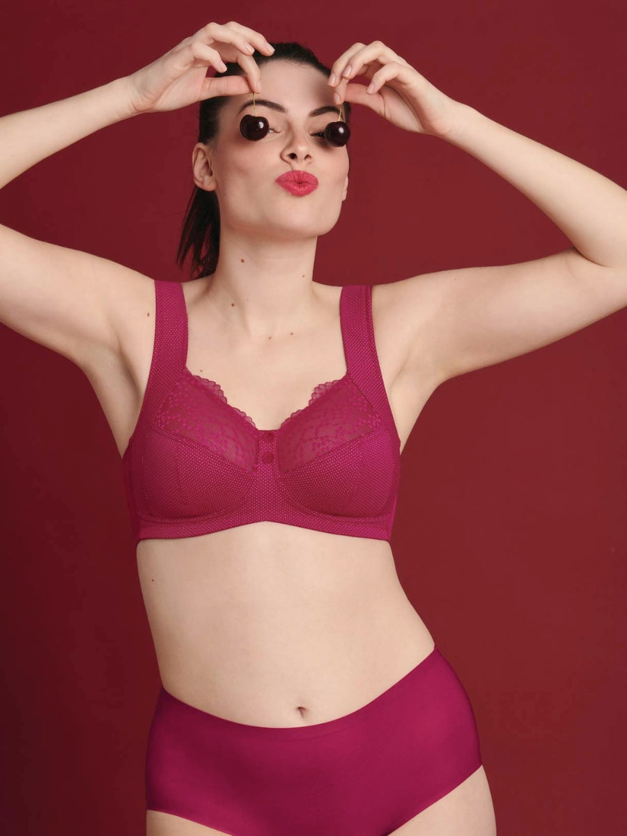 Orely Support Soft Cup Bra - Cherry Red