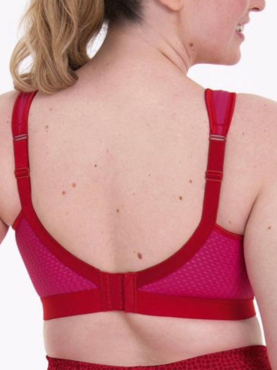 anita non wired sports bra candy red