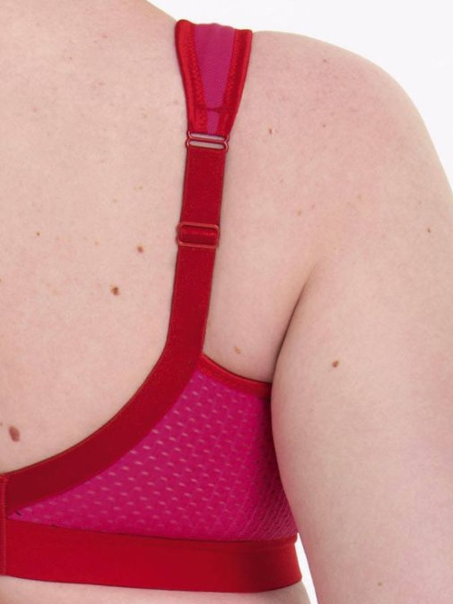anita non wired sports bra candy red