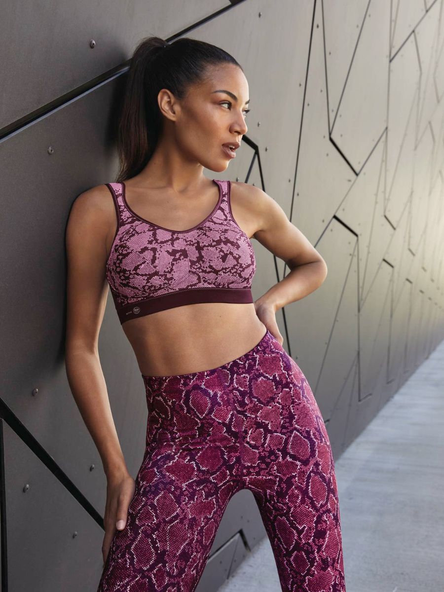 anita non wired sports bra rose berry