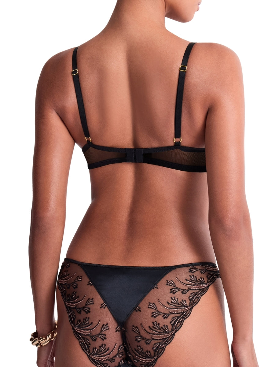 Cosmic Romance High Apex Push Up Bra - Black Star