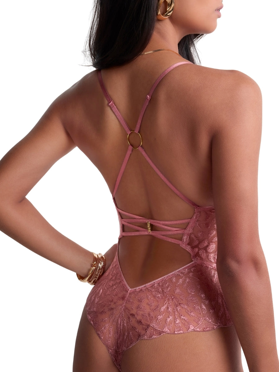 Crazy In Love Bodysuit - Warm Pink