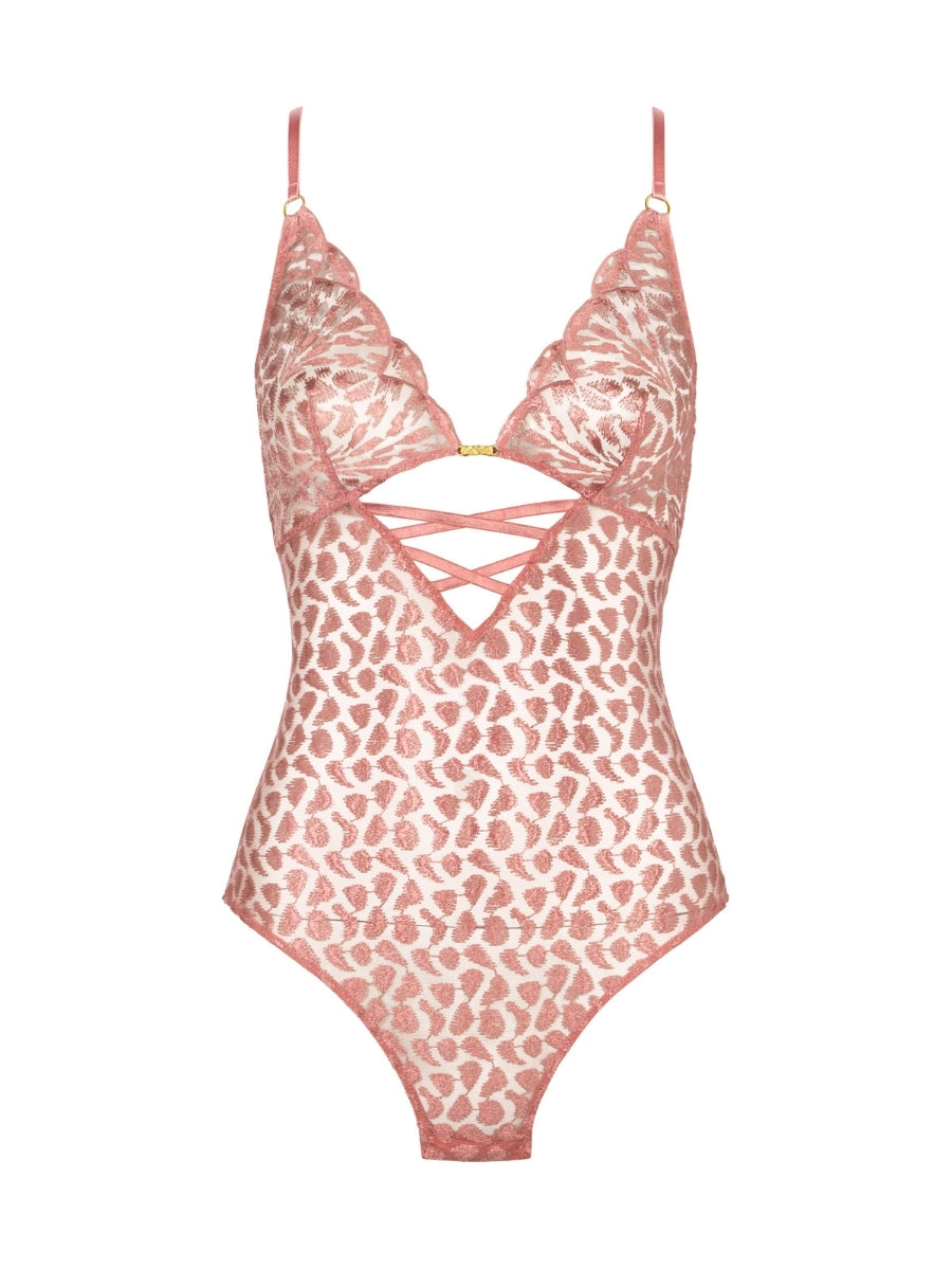 Crazy In Love Bodysuit - Warm Pink