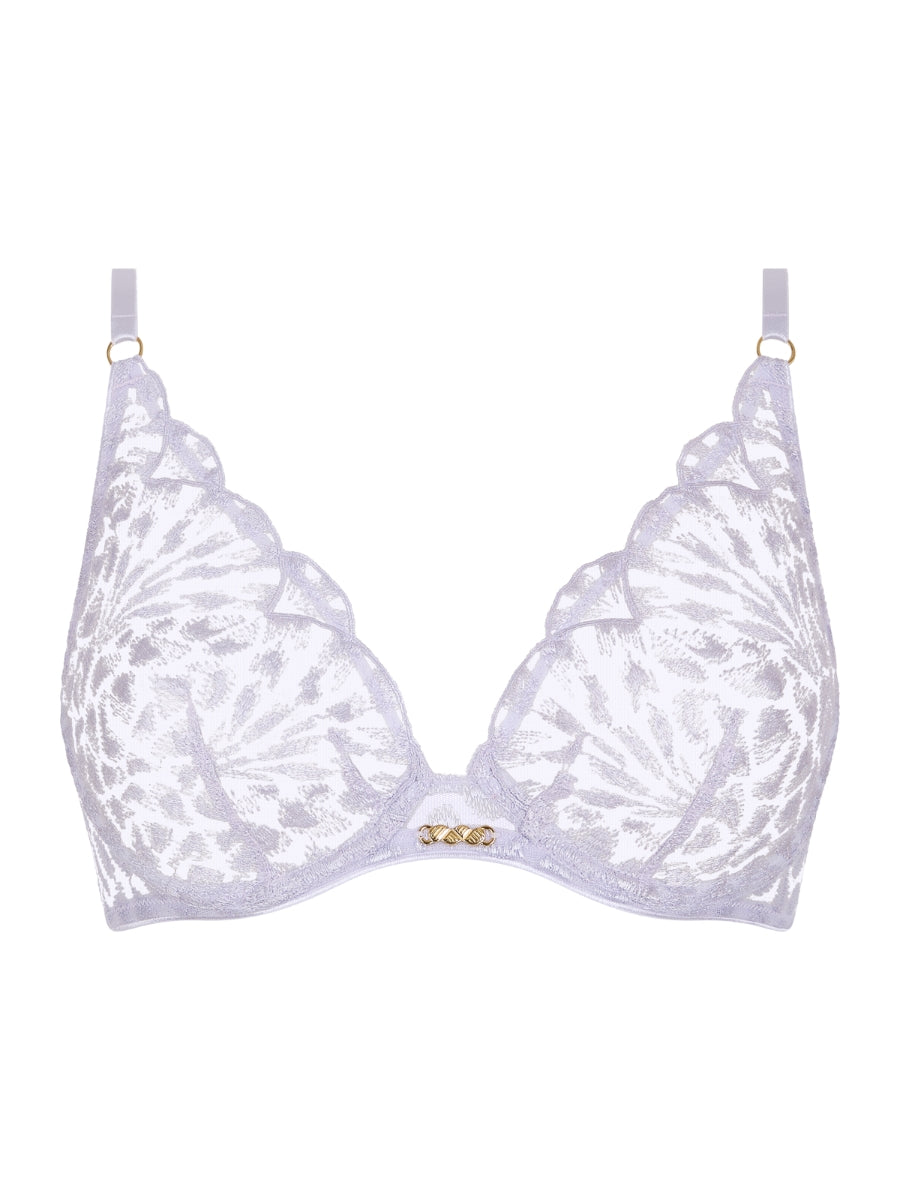 Crazy In Love Triangle Plunge Bra - Wisteria