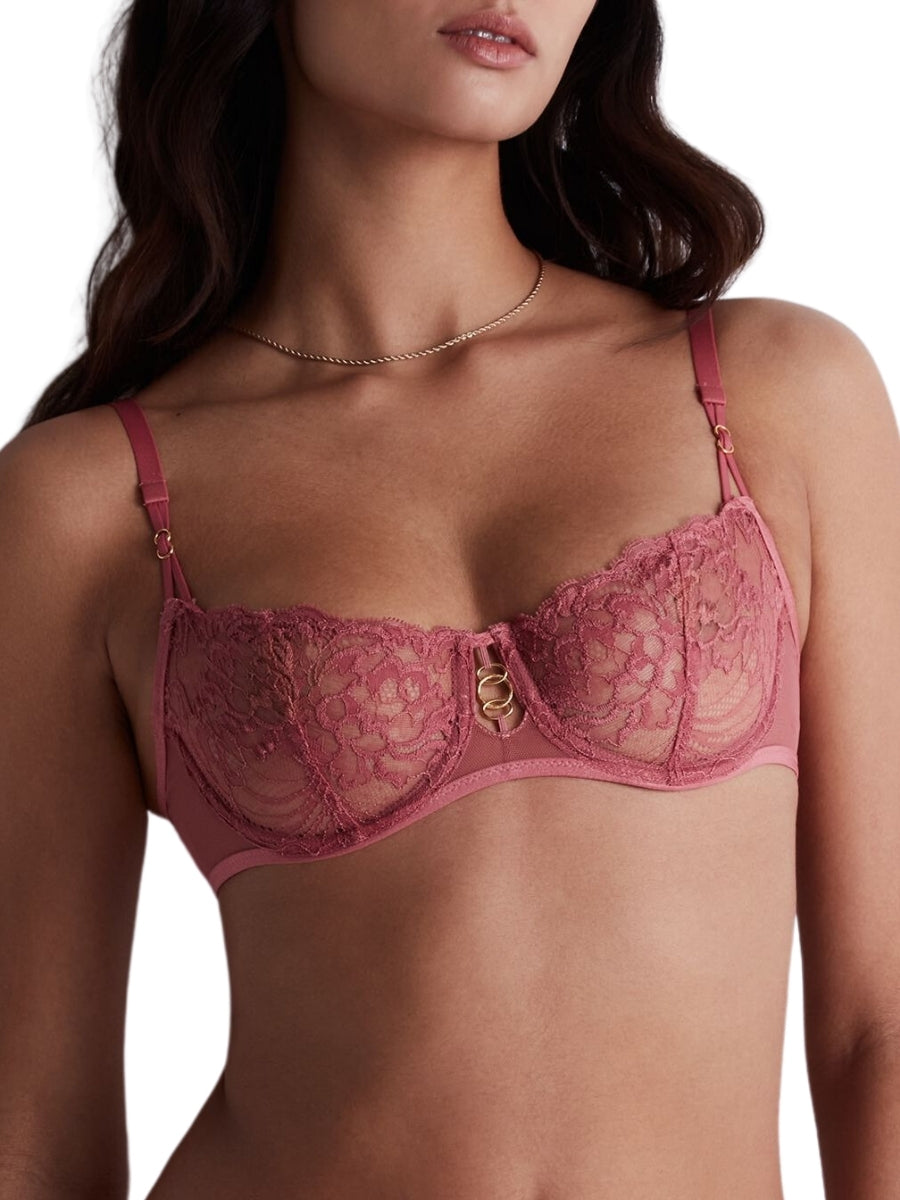 Aubade Feeling Myself Half Cup Bra - Rosewood | BraForMe