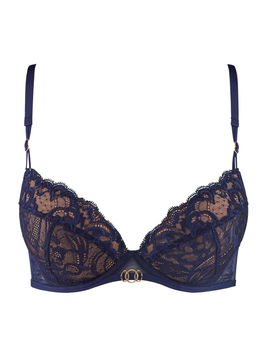 Feeling Myself Moulded Push-Up Bra - Astral Blue