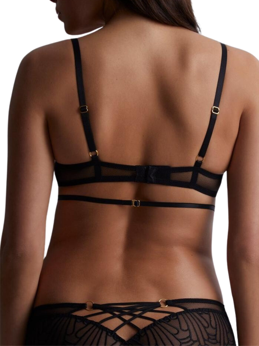 L'Indomptable Padded Plunge Bra - Afterdark