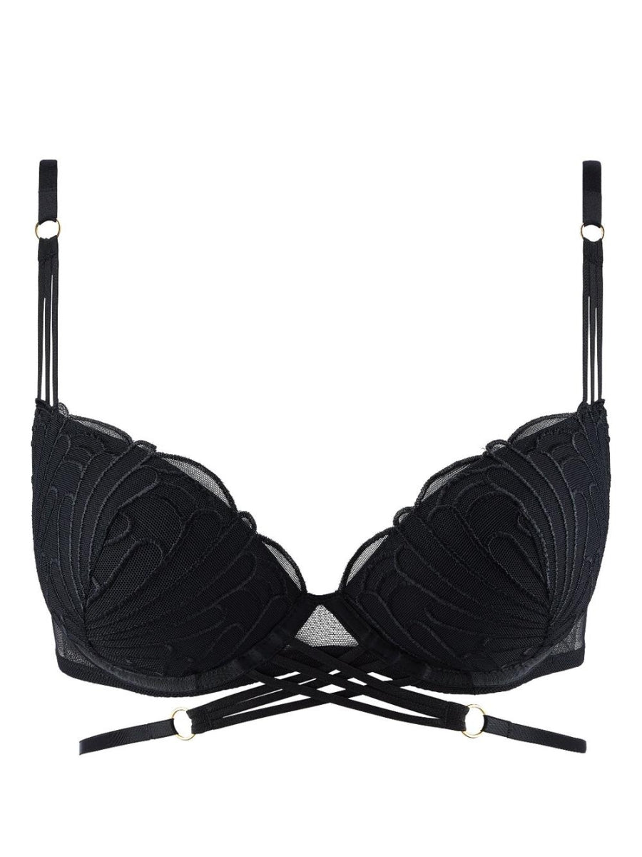 L'Indomptable Padded Plunge Bra - Afterdark