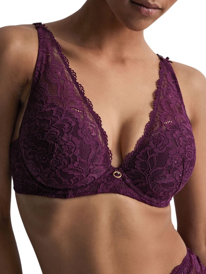 aubade rosessence plunge bra berry