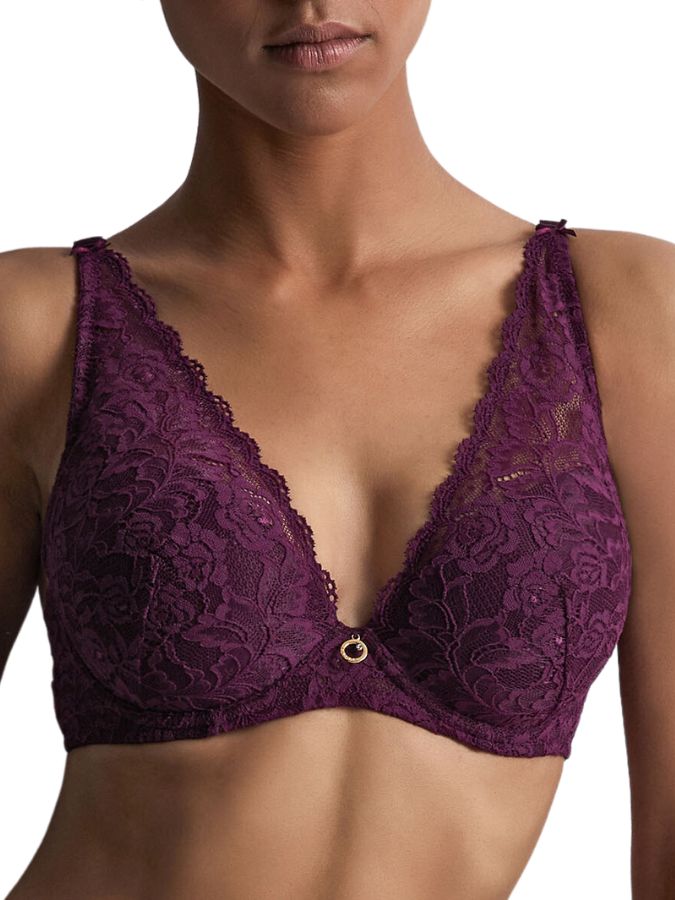 aubade rosessence plunge bra berry