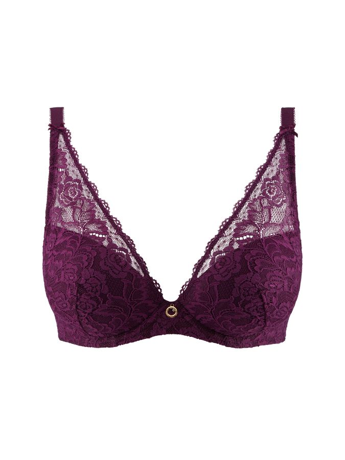 aubade rosessence plunge bra berry
