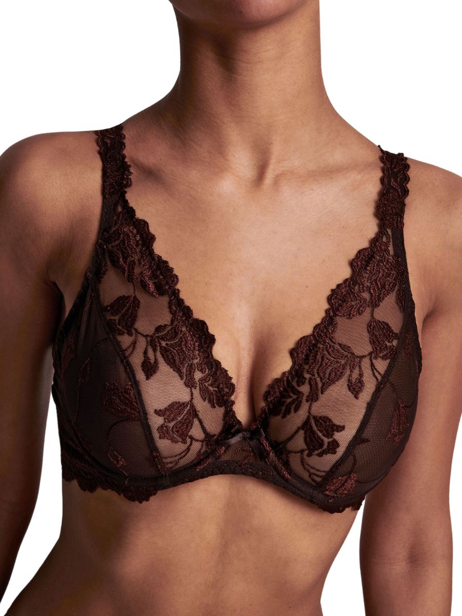 aubade softessence triangle bra espresso