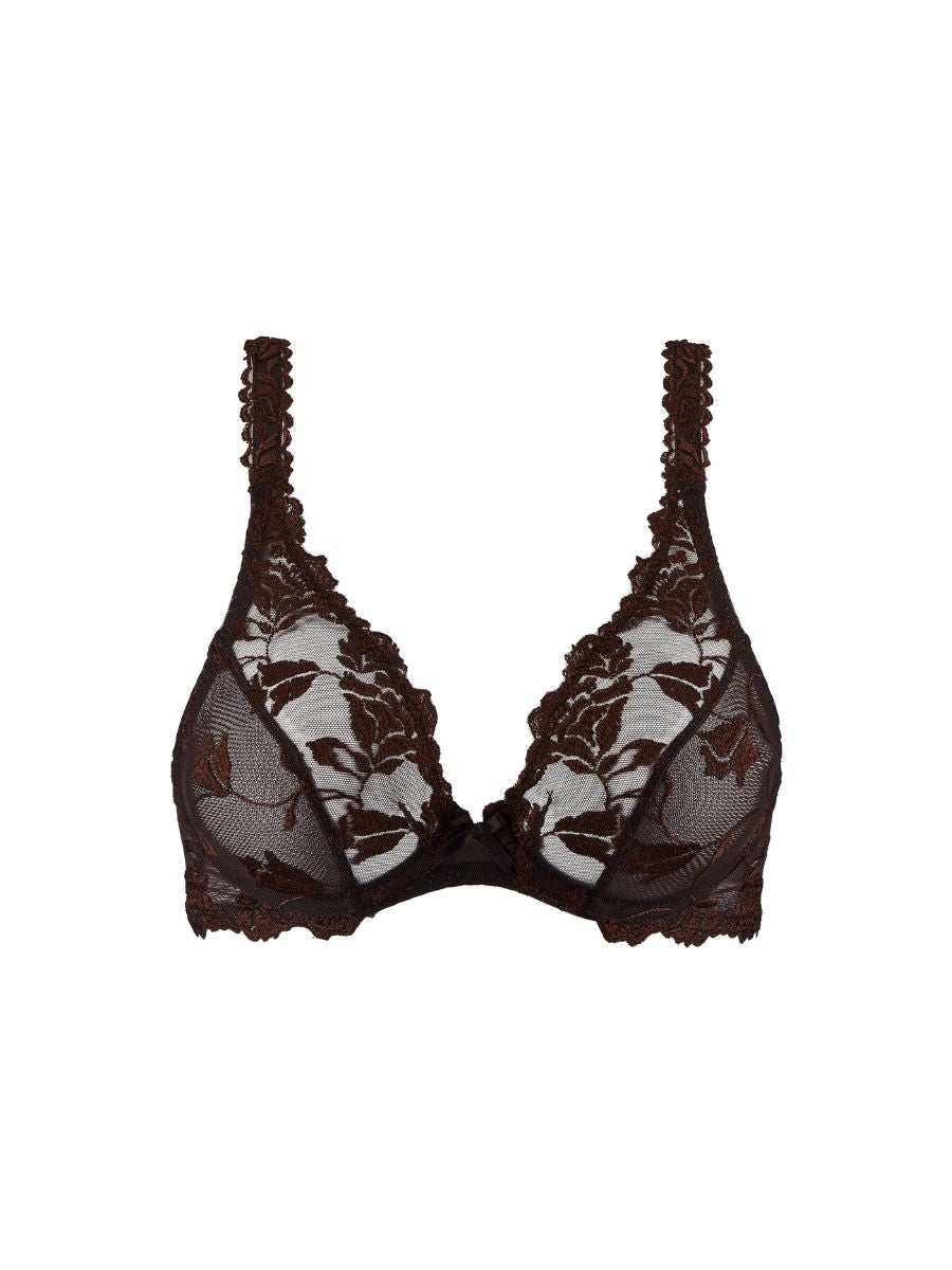 aubade softessence triangle bra espresso