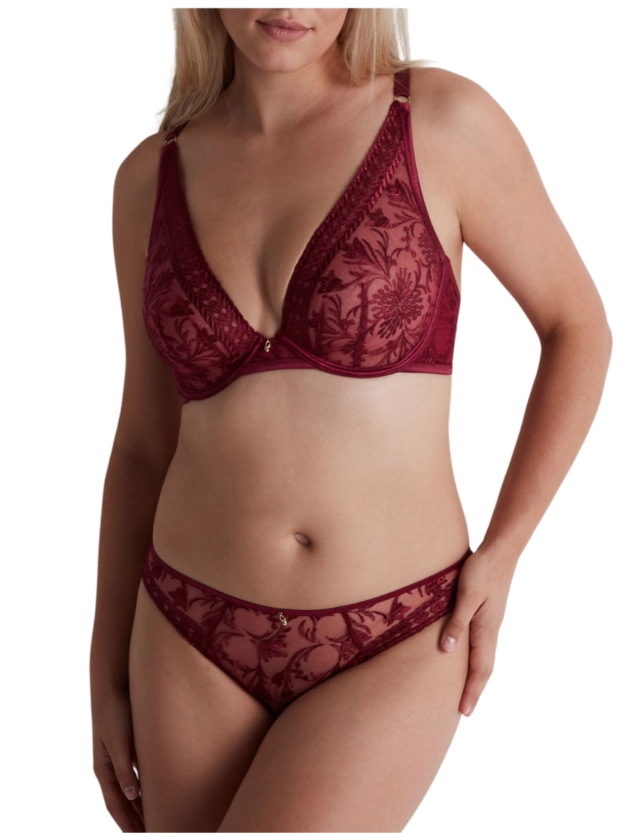 Magnetic Spell Triangle Bra - Crimson Red
