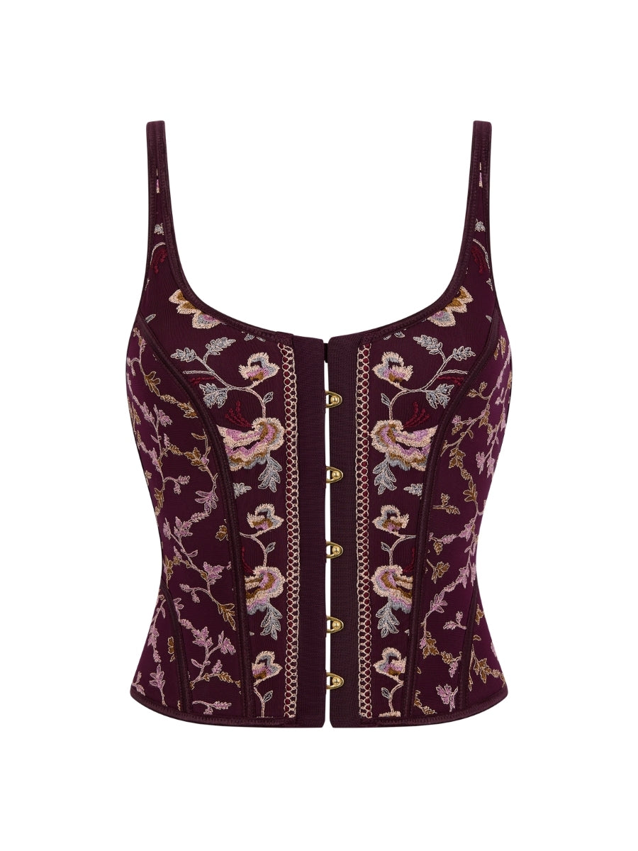 Midnight Opera Corset Top - Secret Purple