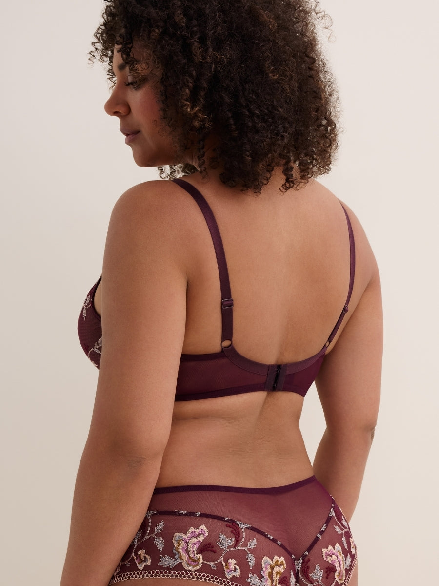 Midnight Opera Triangle Plunge Bra - Secret Purple