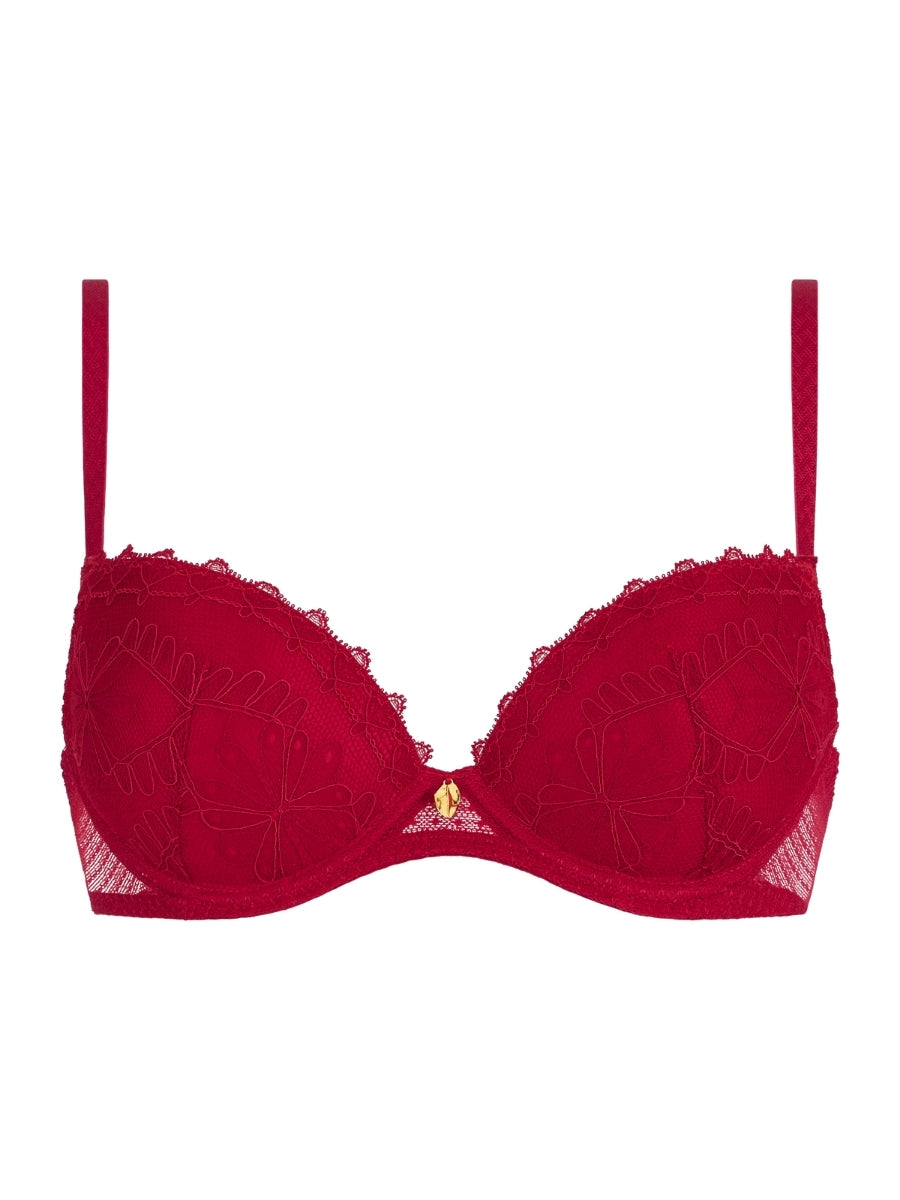 Mystery Of Love Moulded Push-Up Bra - Cherry