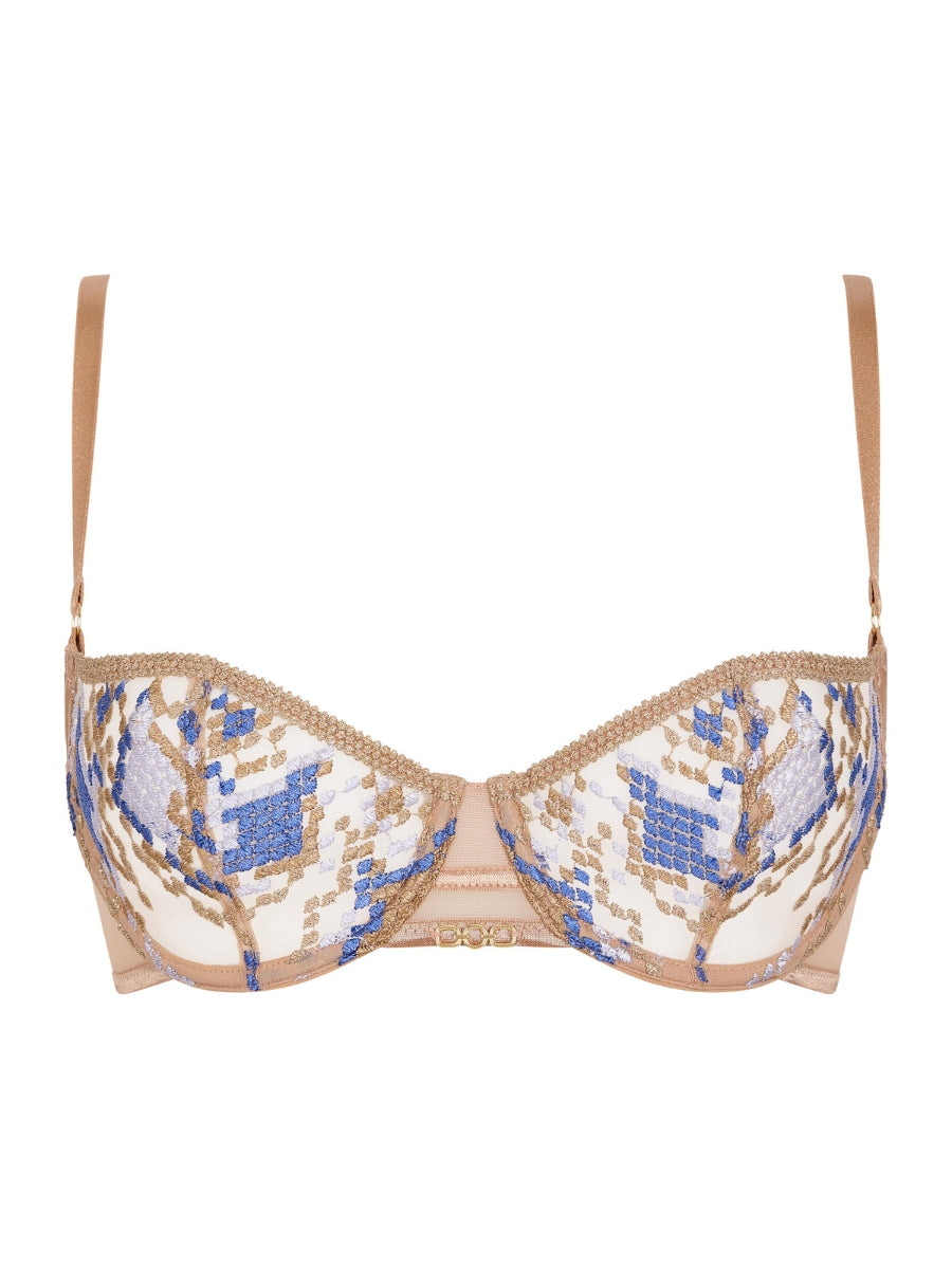 Poetic Delights Half Cup Bra - Skyway