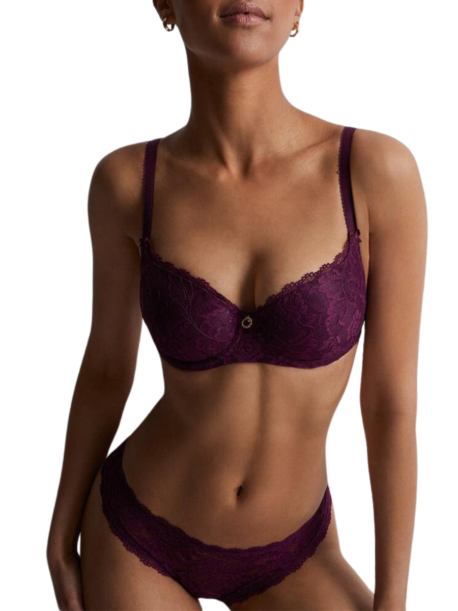 Rosessence Half Cup Bra - Berry
