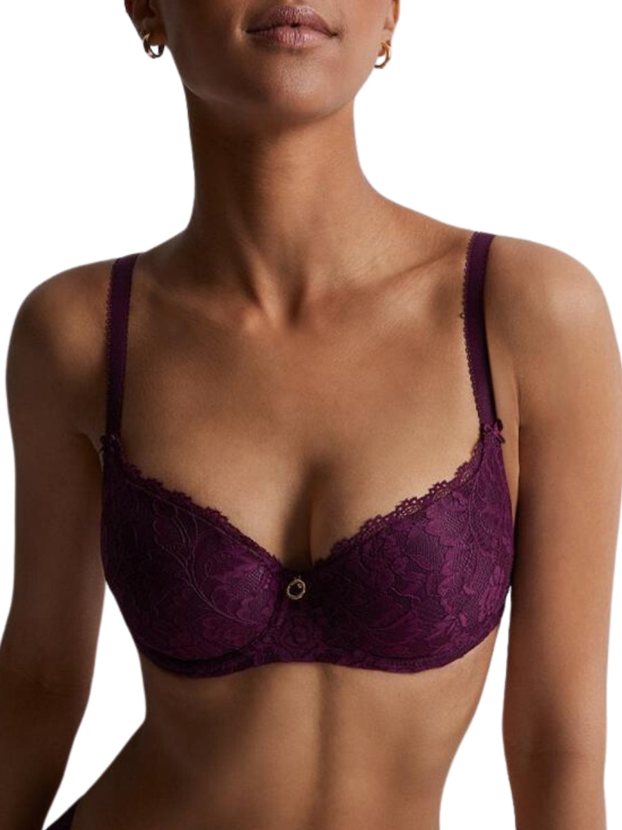 Rosessence Half Cup Bra - Berry