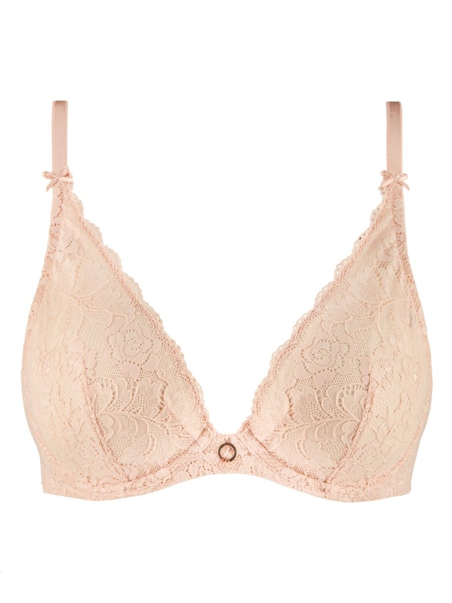 Rosessence Care Triangle Plunge Bra - Nude D'été