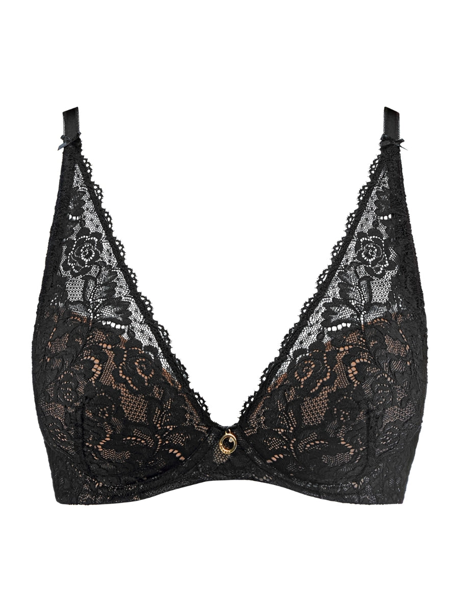 Rosessence Care High Apex Plunge Bra - Black
