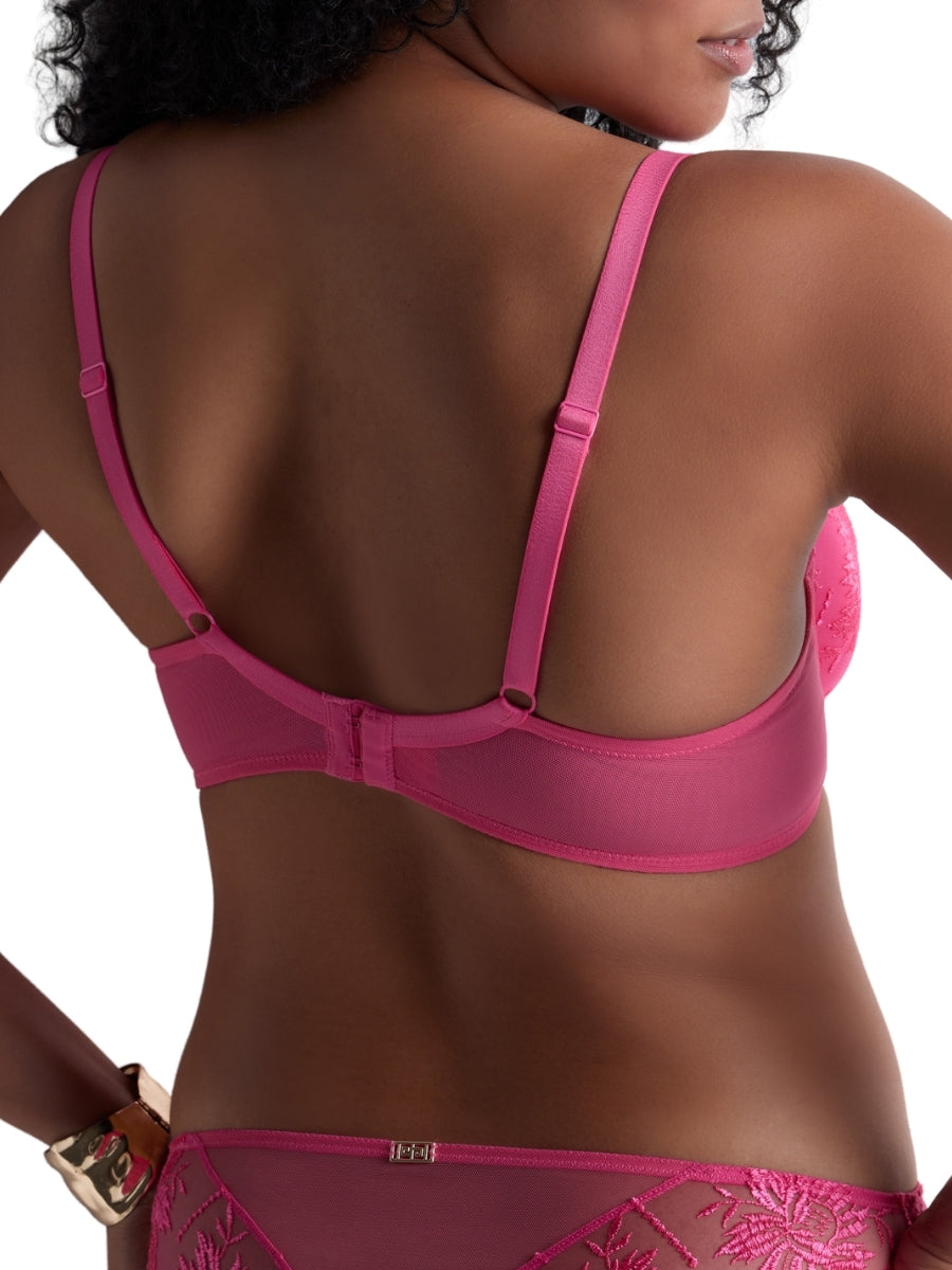 Rules of Attraction Moulded Push-Up Bra - Exciting Pink