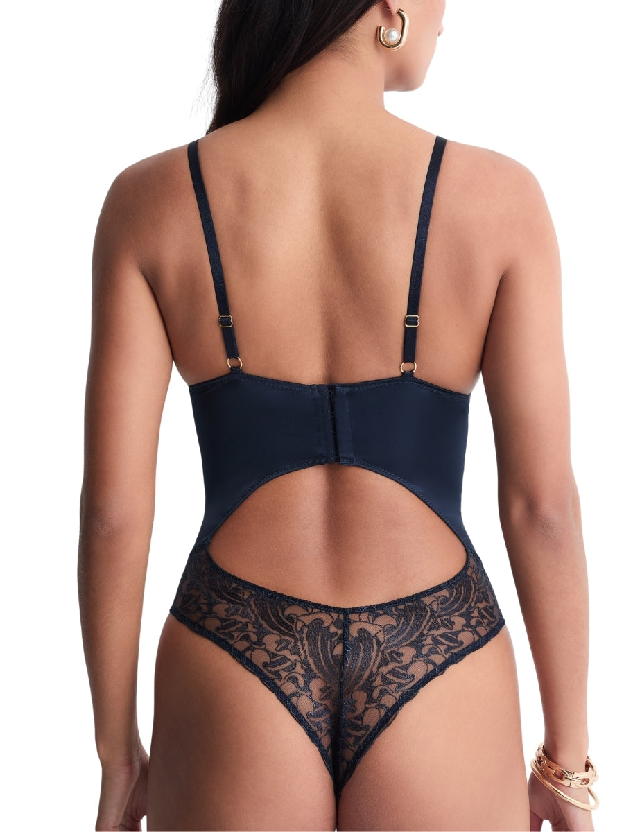 Satin Memories Bodysuit - Deep Sea