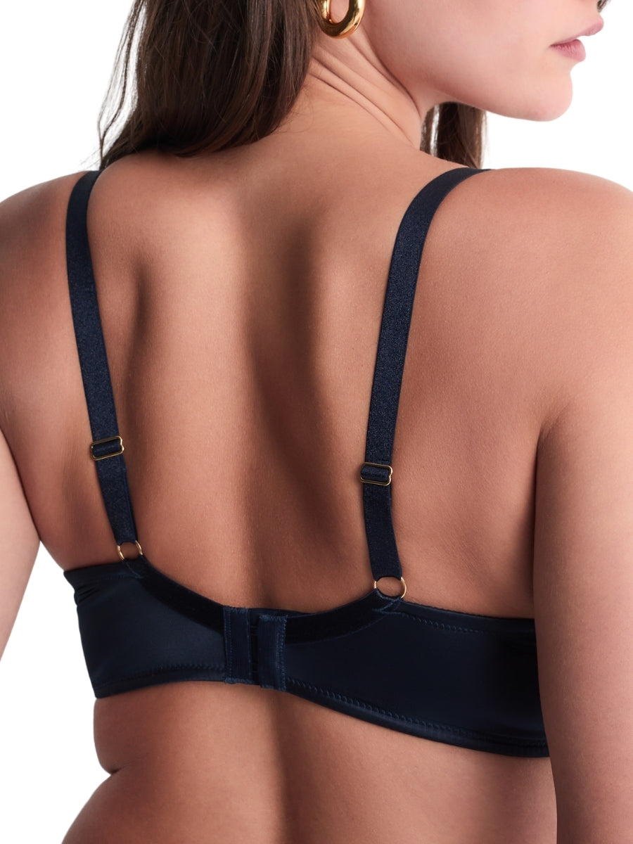 Satin Memories Moulded Push-Up Bra - Deep Sea