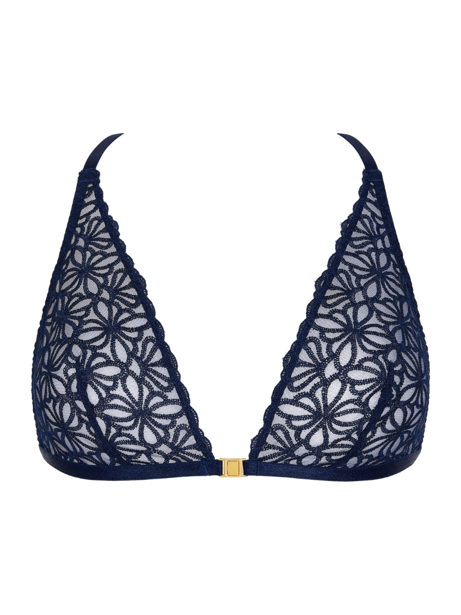 Secret Memories Triangle Bralette - Deep Blue