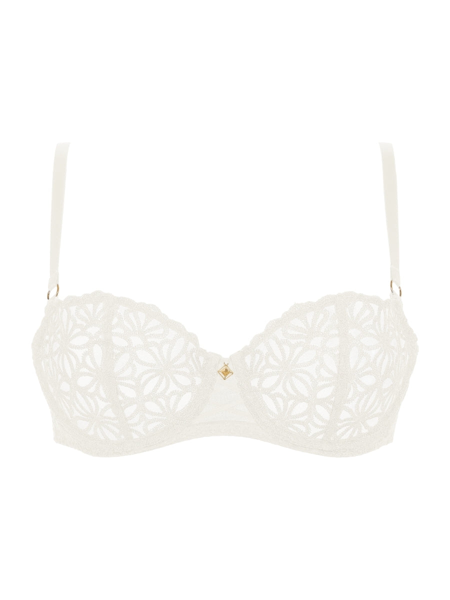 Secret Memories Half Cup Bra - Ivory