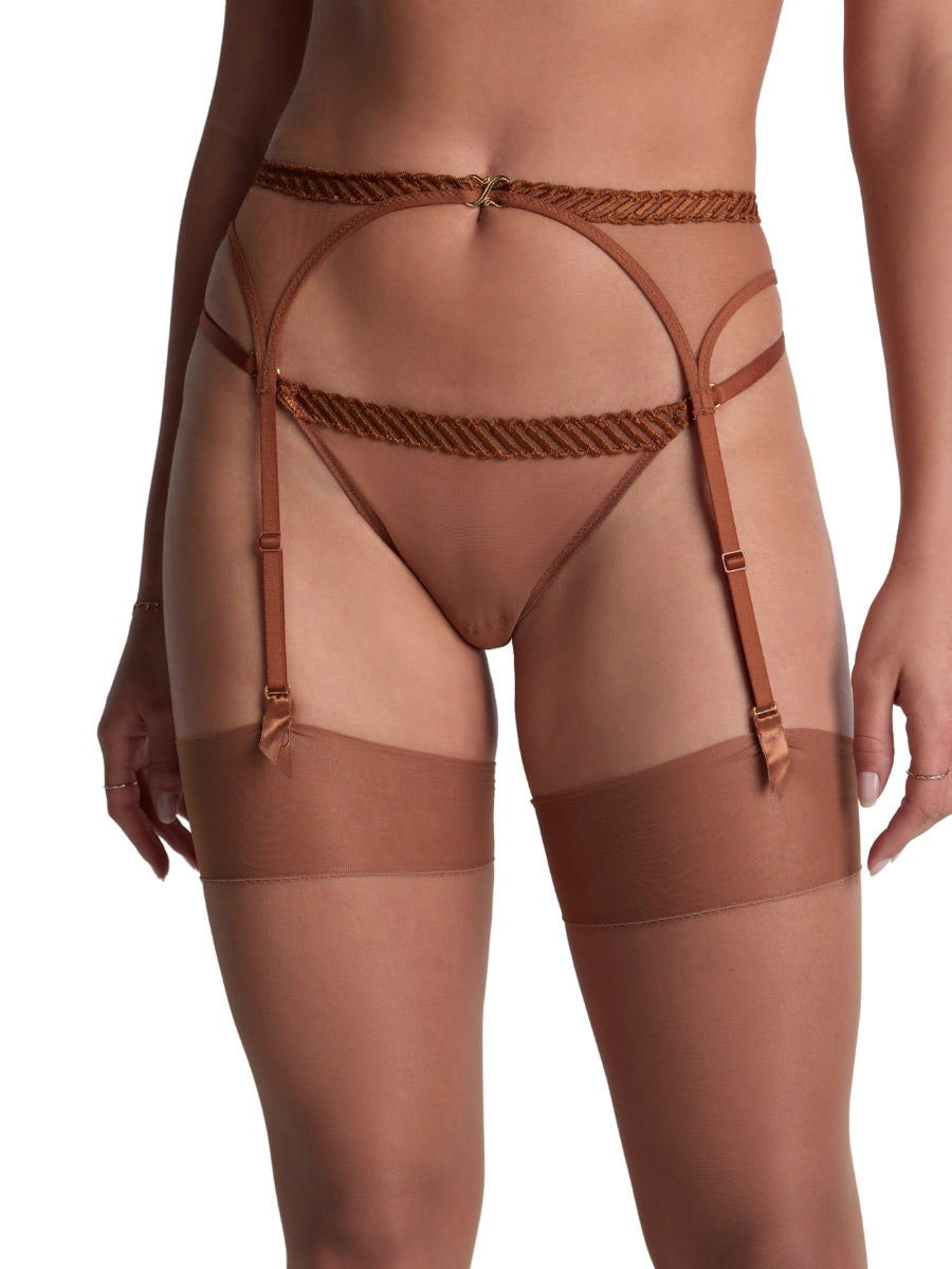 Sheer Emotion Suspender Belt