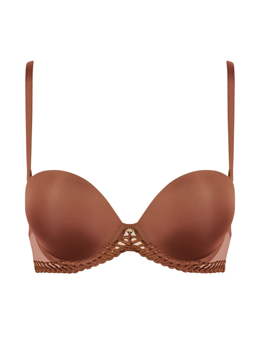 Sheer Emotion Moulded Strapless Bra - Honey