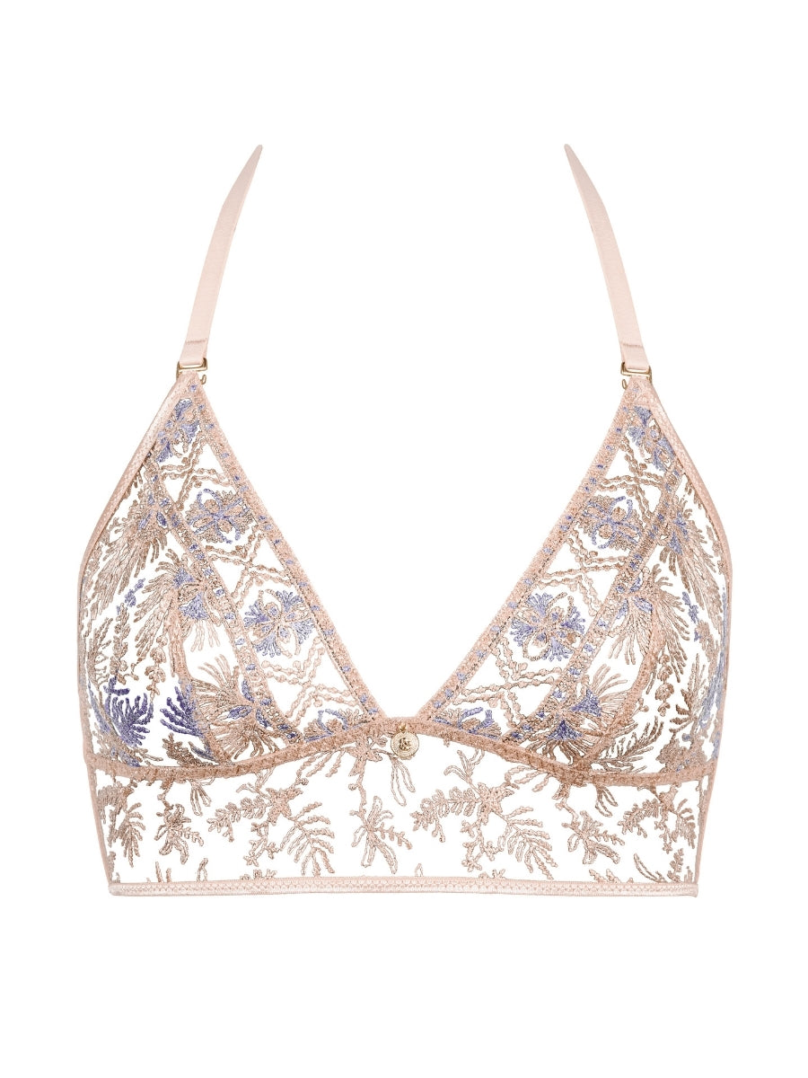 Sound of Heart Triangle Bralette - Lavender Aura