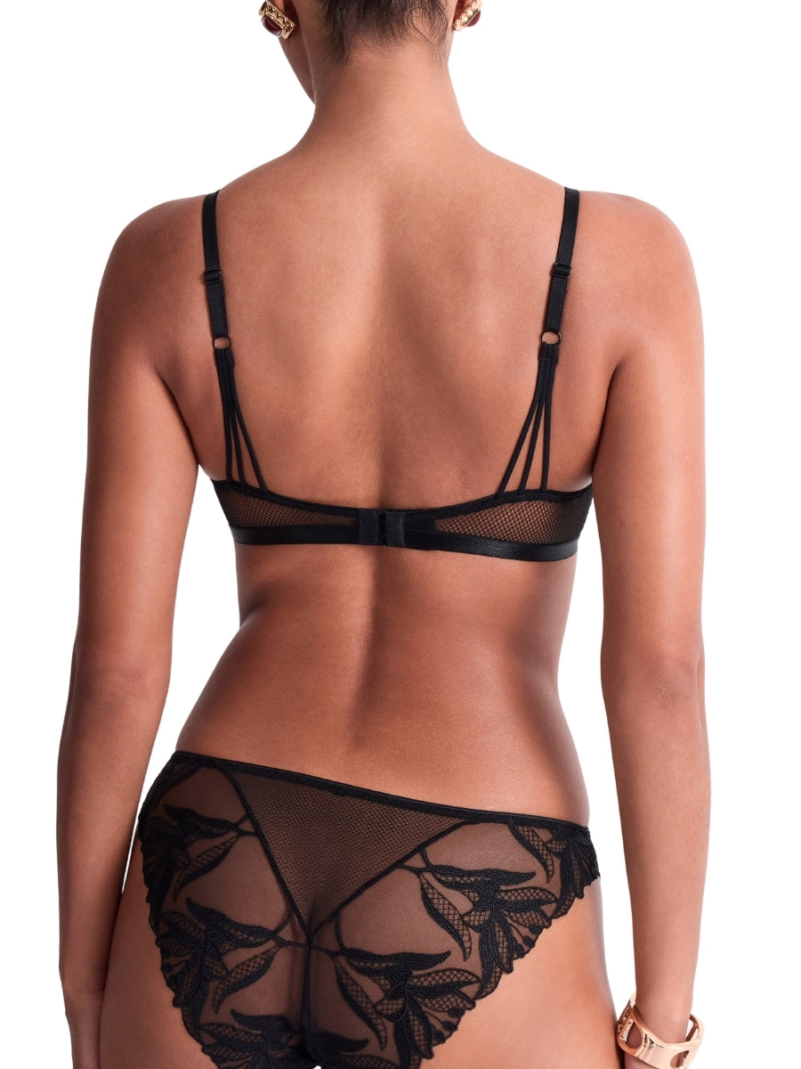 Sweet Euphoria Triangle Bralette - Black