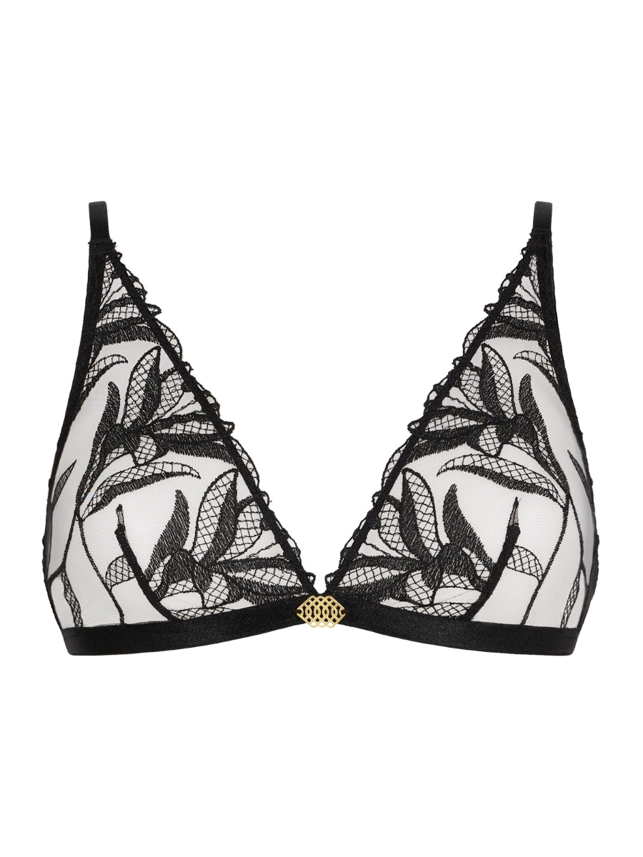 Sweet Euphoria Triangle Bralette - Black