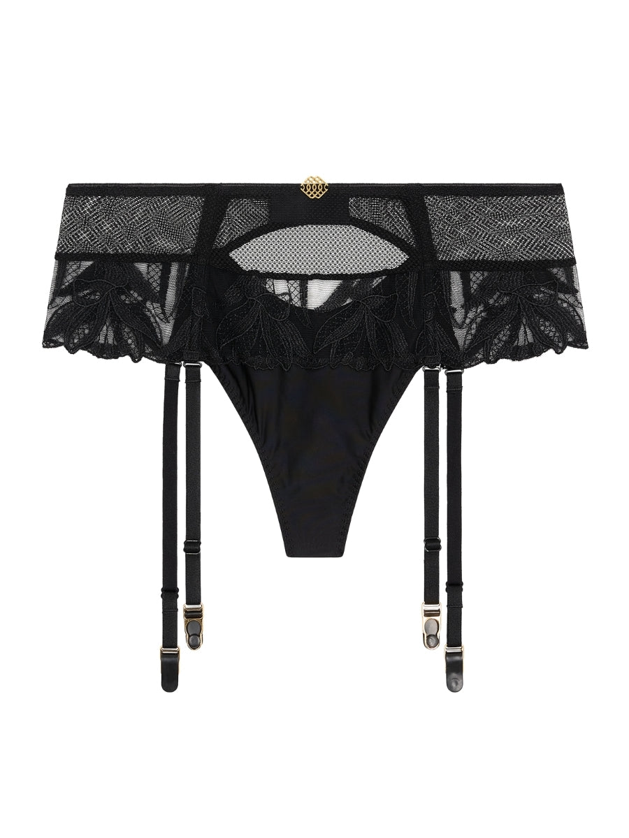 Sweet Euphoria Thong Suspender Belt
