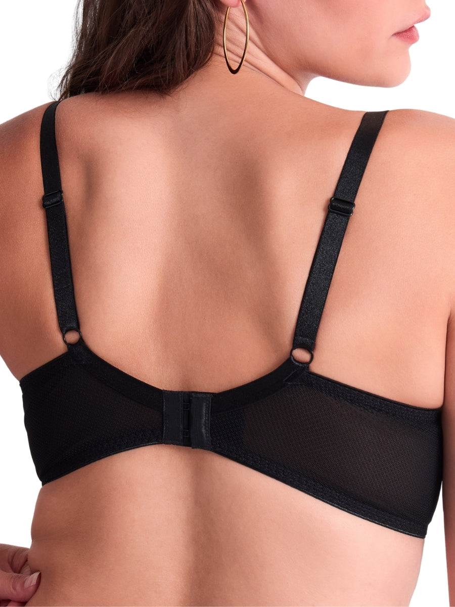 Sweet Euphoria Triangle Plunge Bra - Black