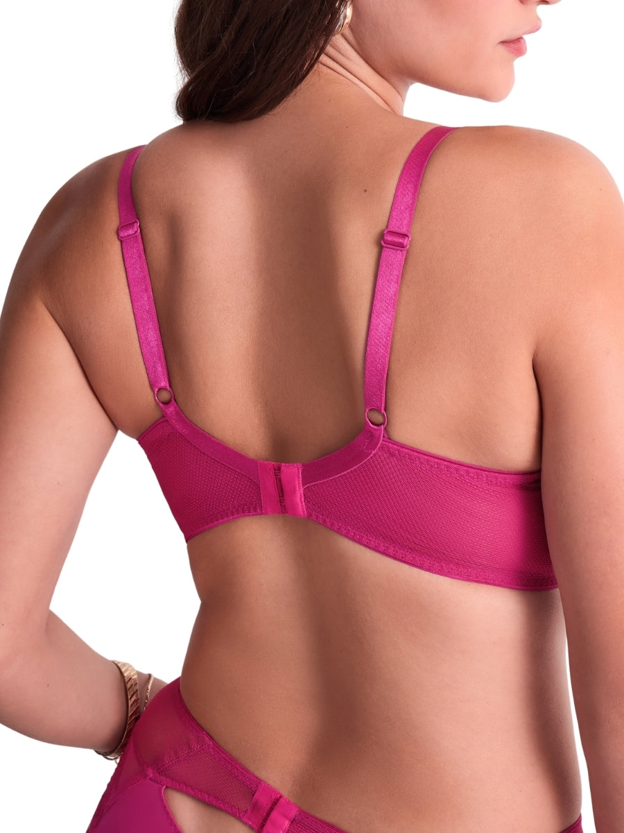 Sweet Euphoria Triangle Plunge Bra - Passion Rose