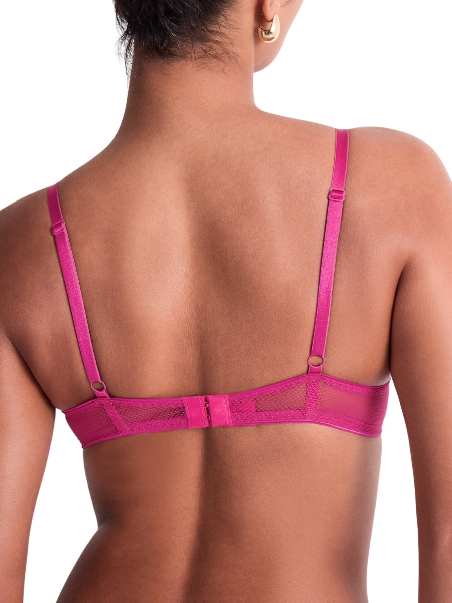 Sweet Euphoria Triangle Plunge Bra - Passion Rose