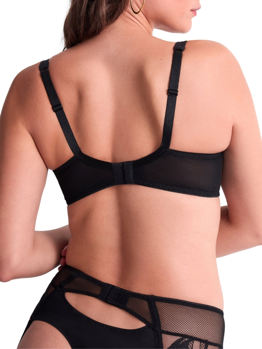 Sweet Euphoria Half Cup Bra - Black