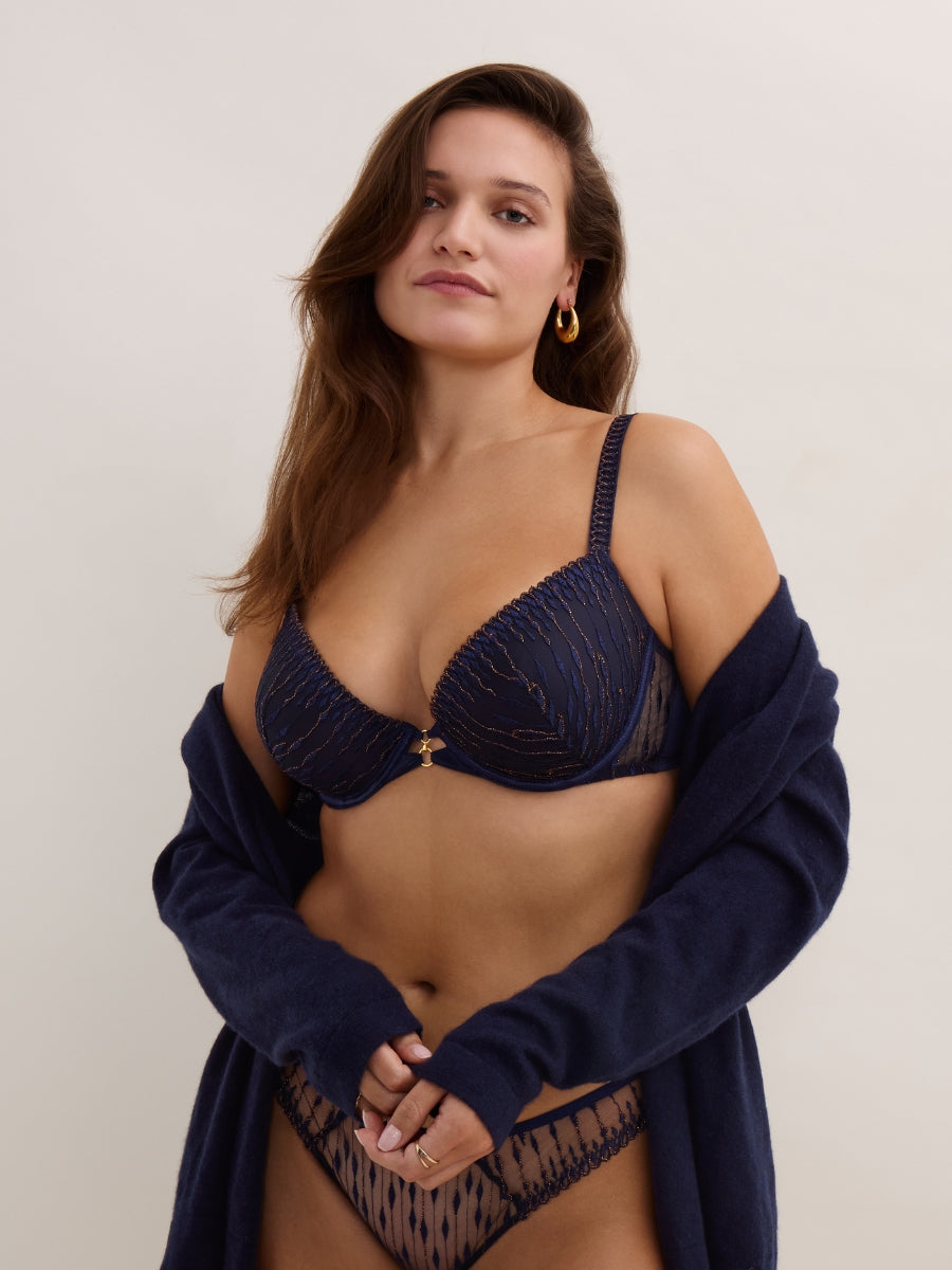 Voodoo Kiss Moulded Push-Up Bra - Blue Moon